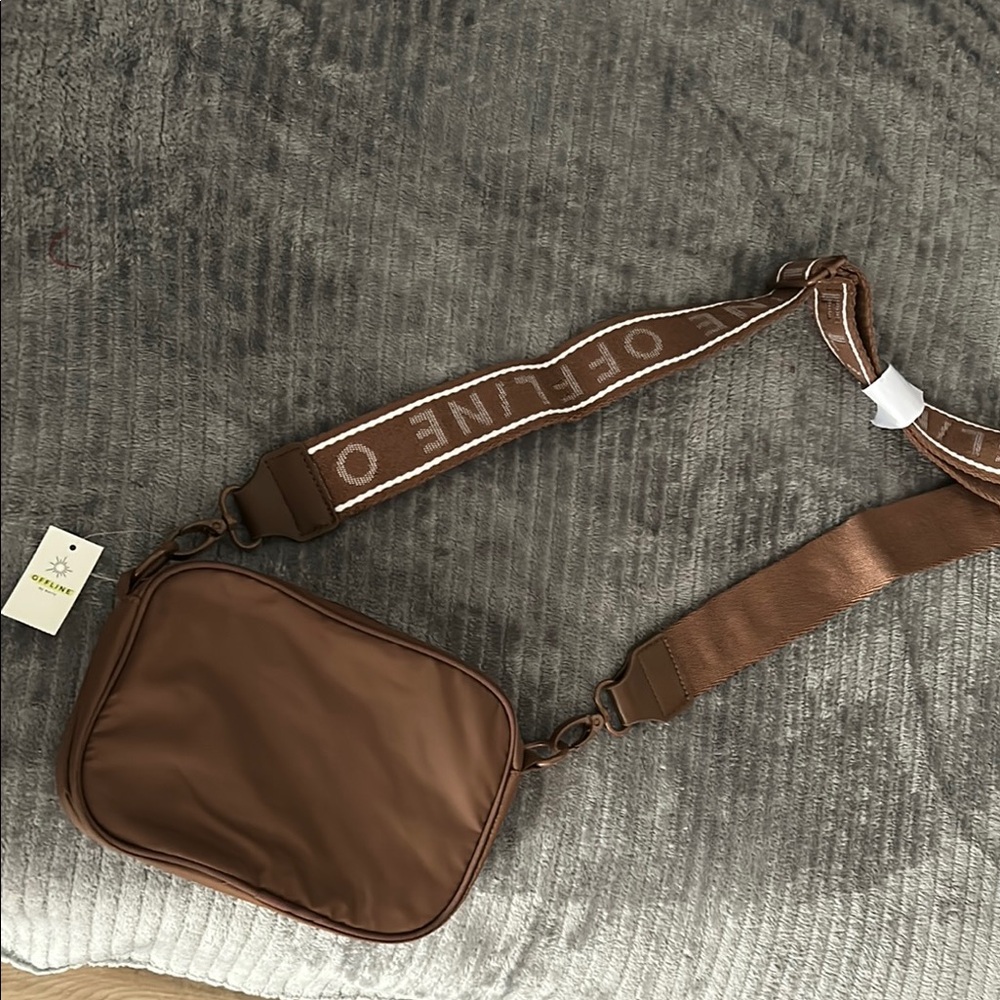 Aerie Brown Crossbody Bag with Classic Leather Finish